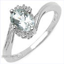 aquamarine silver rings jewelry
