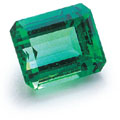 Pietra preziosa verde smeraldo