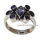 iolite silver rings jewelry