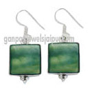 jasper silver earrings