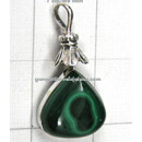 wholesale malachite silver pendants