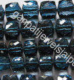 semi precious gemstone beads briolette cube