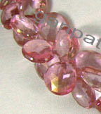 semi precious gemstone topaz  briolette heart beads