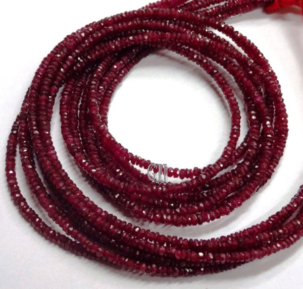 Rondelle Ruby Beads Necklace – TheGemSource