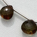 Perles de pierre gemme d'andalousite