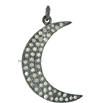 Pave diamond pendants