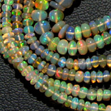 NATURAL ETHIOPIAN OPAL Beads Gemstone 35 Ct Top Quality Ethiopian Opal Beaded Necklace Beads 1Line Strand 18 Inches Length mm Size 5x2 To2x1